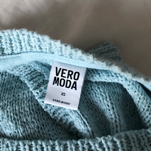 VERO MODA Open Back Pastel Blue Sweater - Picture 7 of 7